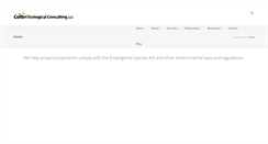 Desktop Screenshot of colibri-ecology.com